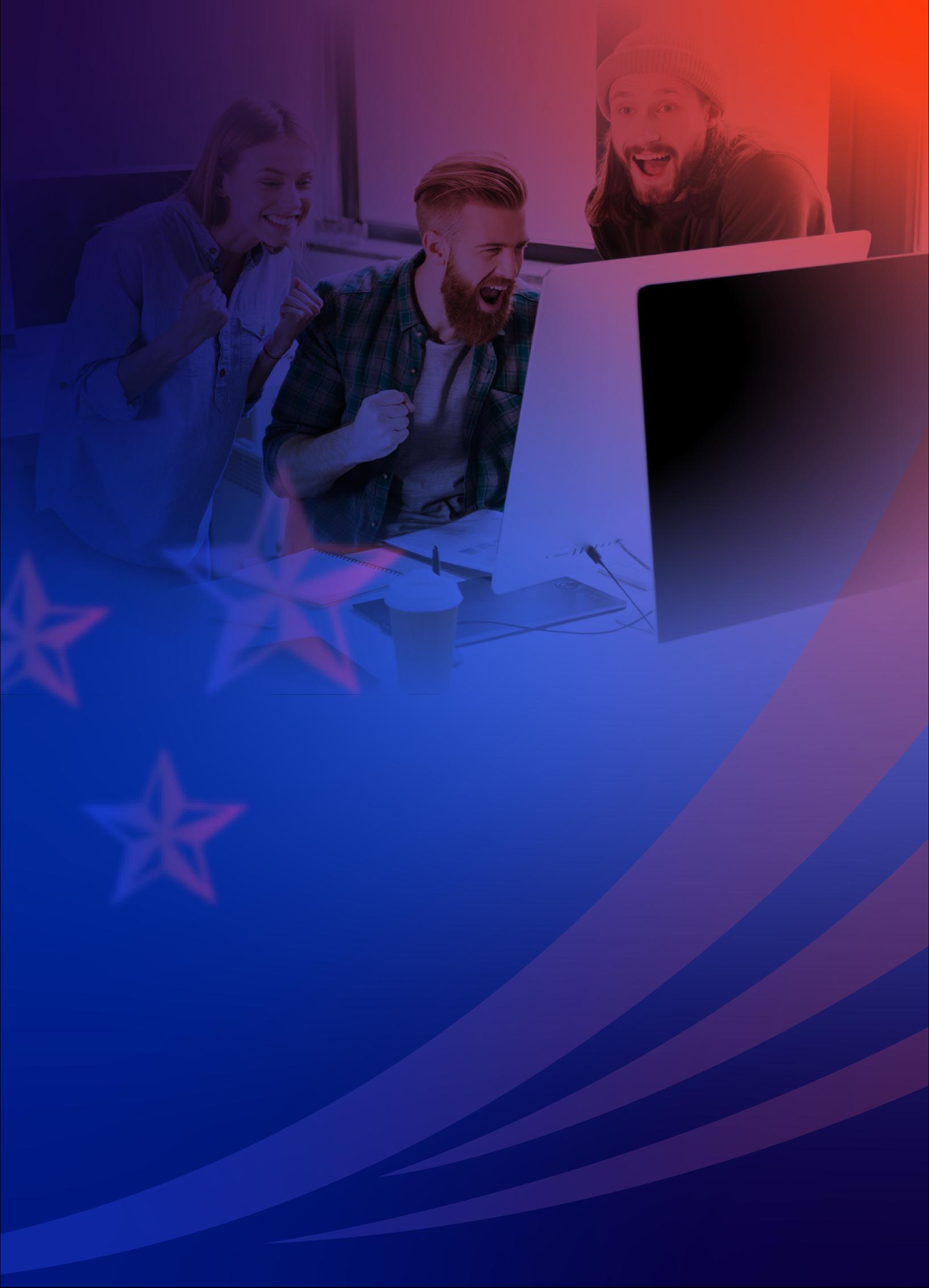 colegas riéndose en la oficina